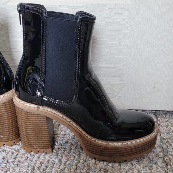 Olivia Miller Platform Boots Shiny size 6.5 - Picture 6 of 11